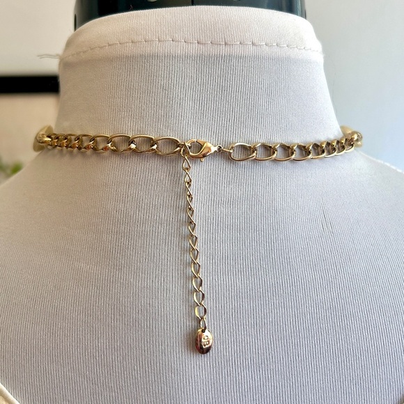 Fairycore Vintage-Inspired Faux Citrine & Pearl Drop Necklace - Picture 5 of 5